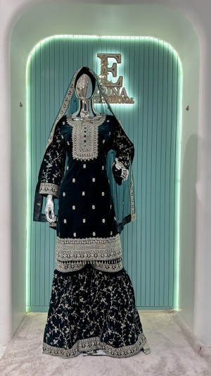 Samira Velvet Plazo  02