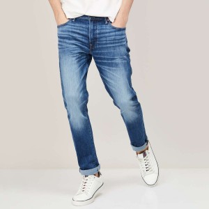 AMERICAN EAGLE Men Stonewashed Slim Tapered Jeans