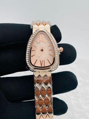 Fashion Casual Quartz Full Steel women ladies watch with brand logo - Latiwalaa shopping 