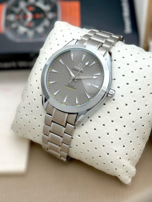 Omeg_a Premium Silver steel belt Watch