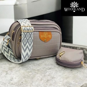 WoodLand  4 ZIPPER LADY CROSSBODY SLING BAG