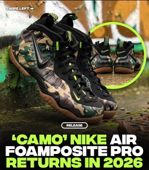 N_ikee Air Foamposite Pro Green Camo