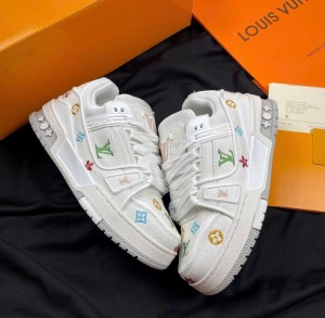 L_ouis Vuitton LV Trainer White Multi Monogram Edition
