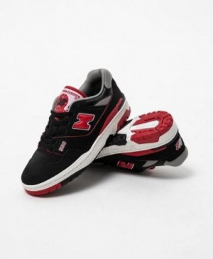 NB 550 Black Red Bred SHOES