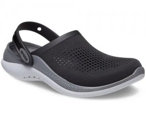Croc.s Unisex Literide 360 Clog - Black with Grey & Slate Sole