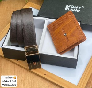 MONT BLANC WD BELT & WALLET COMBO OG BOX 