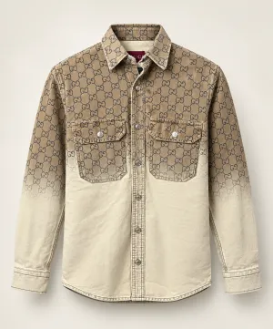 Guccci Premium Monogram Shirt 3143
