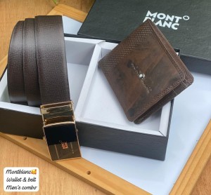 MONT BLANC B_BELT & WALLET COMBO OG BOX 