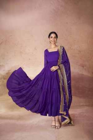 16-Meter Flair Ruffle Gown with Sequin Dupatta  TF-320  Ready to Wear 16-Meter Flair Ruffle Gown with Sequin Dupatta  TF-320  Ready to Wear