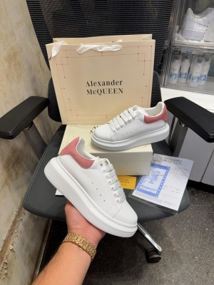 Alexander McQueen women White and Pink Trainers