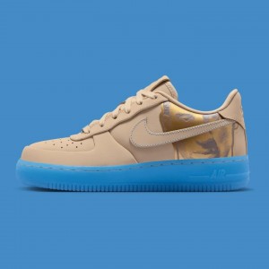 N_ike AirForce 1 Low Protro Linen and University Blue