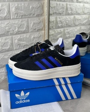 adida s Gazelle Bold Core Black Lucid Blue