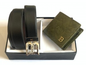 BALMAI_N GREEN GENUINE LEATHER COMBO