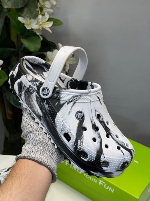 Croc.s Classic Clog Marbled White Black
