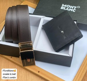MONT BLANC BLACK BELT & WALLET COMBO OG BOX 