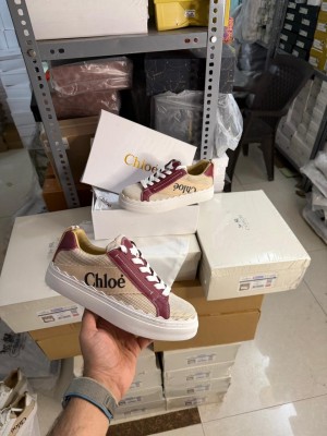 WMN Chloe Lauren Low-Top Canvas Sneakers Brown