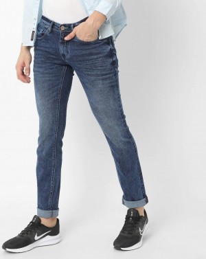SIN Skinny Fit Mid-Wash Jeans
