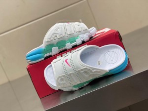 Nike Air More Uptempo Slides WhiteBlue