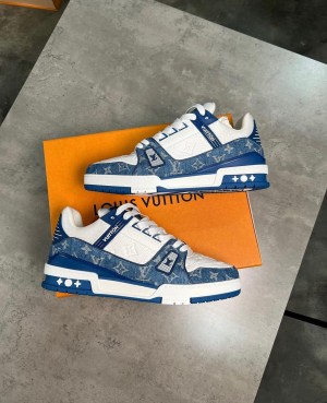 Lous Vuion trainers monogram denim