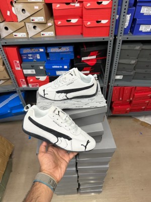 Wmn balenciaga x Pu_ma speedcat white suede for her