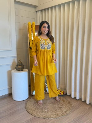 Festival Special Embroidered Cotton Cord Set  Premium Womens Palazzo Suit (M to 3XL)  Limited Edition  Shivshakti Fashion Surat Festival Special Embroidered Cotton Cord Set  Premium Womens Palazzo Suit (M to 3XL)  Limited Edition  Shivshakti Fashion Surat