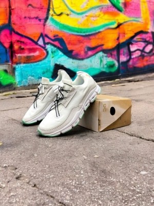 ON Cloudaway trainers in white and beige