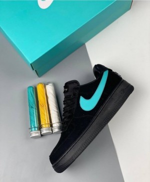 Nik e Airforce 1 Low Tiffany Black Semi UA