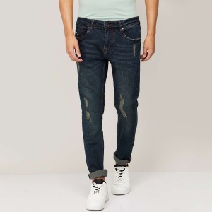 BEING HUMAN Men Stonewashed Slim Tapered Jeans