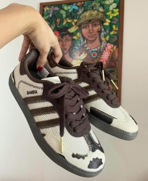 adida s Samba Notitle Cow Print Brown 1785