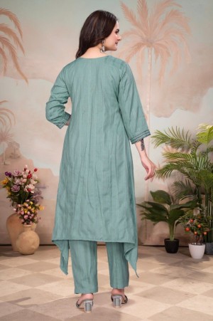 Womens Cotton A-Line Embroidered Kurta with Pants Set  Stylish Casual & Festive Wear (KF-H11) Womens Cotton A-Line Embroidered Kurta with Pants Set  Stylish Casual & Festive Wear (KF-H11)