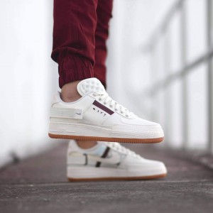 Nike Air Force 1 Type SailLight Ivory-Earth Brown (01)(12)