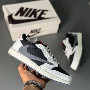 Travis Scott X Air Jordan 1 Low Og Grey Black