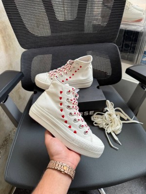 Con_verse chuck taylor all star lift platform high embroidered hearts