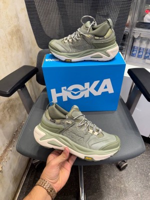 Hokaa One Kaha 3 Low GTX Hiking Olive Green