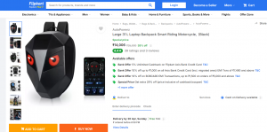 LED BAG PACK BLACK COLOR