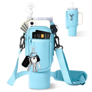 Carrier bag for Stanley Tumbler Light Blue