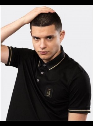 Arman I Exchange Black Collar Neck Extra Premium Tshirt